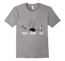 Dinosaur Solid Liquid Gas T-Shirt for Funny Back to School