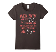 70th Birthday T-Shirt Fake News Says I'm 70 Tee