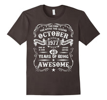 Mens Legend October 1977 Years Awesome 40th Birthday Idea T-Shirt