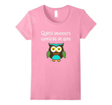 Aunt Pregnancy Announcement T-Shirt Cute Owl Novelty