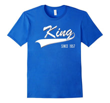 60th Birthday Gift Shirt King Since 1957 60 Years Old Tshirt