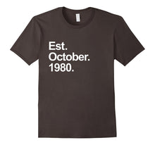 Est October 1980 Shirt Awesome 37th Birthday Gifts TShirt