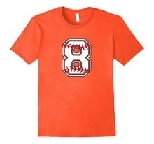 Number Birthday T-Shirt 8 Years Old Baseball Tee