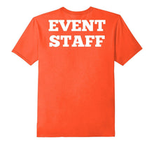 Event Staff T Shirt, Printed on BACK of Shirt