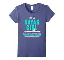 I'm a Kayak Girl Shirt Distressed Teal