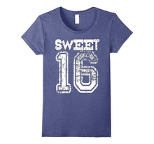 16th Birthday Shirt Gift Sweet Sixteen 16 Cracked Grunge