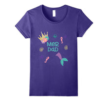 Merdad Shirt Men Mer Dad Mermaid Tee