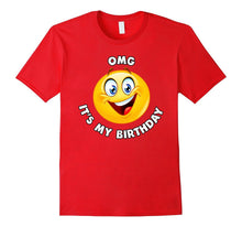 OMG It's My Birthday Super Happy Emoji T-Shirt