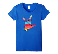 ASL  American Sign Language I Love You Tshirt Rainbow Pride