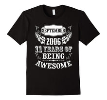 September 2006 11th Birthday 11 Yrs Old Kids Gift Funny Tee