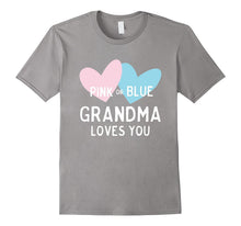 Pink or Blue Grandma Loves You Tshirt for Gender Reveal