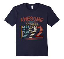 Awesome Since October 1992 Funny T-Shirt 25th Birthday Tee