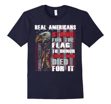 Real Americans Stand for the Flag Veterans Halloween T Shirt