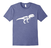 5th Birthday Dinosaur Shirt Age 5 for Boy Child