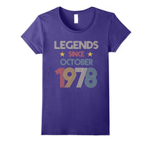 Legends Since October 1978 Shirt - 39th Birthday Gifts Shirt