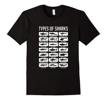 21 Types of Sharks Oceanic Biology Species T-Shirt