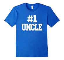 Mens #1 Uncle T-Shirt. Number One Uncle T-Shirt