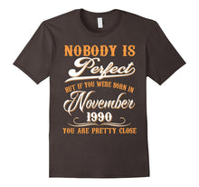 Nobody Is Perfect November 1990 T-Shirt 27th Birthday Shirt