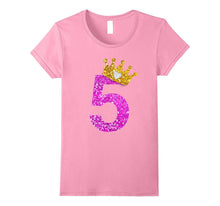 5th Birthday Shirt Princess Crown