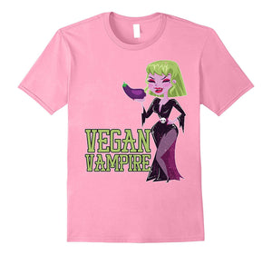 "Vegan Vampire" Halloween Funny Vegetarian Woman's T Shirt