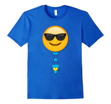 Emoji Shirt Cool Sunglasses Heart Tie Valentines Day Kids