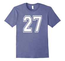 27 Sports Team School Numbers on Front T-Shirt Jersey
