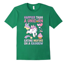 Happier Than a Unicorn Eating Muffins on a Rainbow Kid Shirt