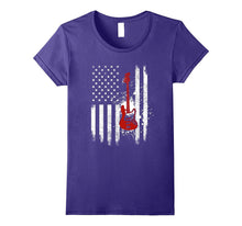 Bass Guitar American Flag T-Shirt - Bass Guitar T-Shirt