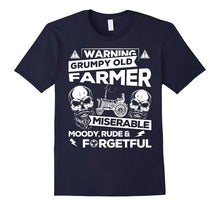 Mens Farmer T-Shirt Grumpy Old Grandpa Farmer Gift Tee