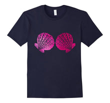 Lovely Mermaid Bra Women T Shirt With Pink Shells