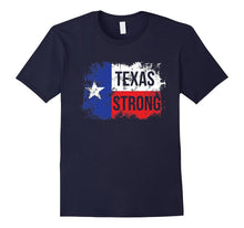 Texas Strong Support for Texas Distressed Flag T-Shirt