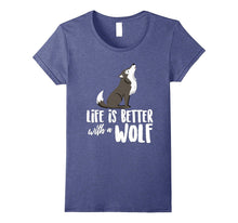 Life Is Better With a Wolf Animal Hearts T-Shirt