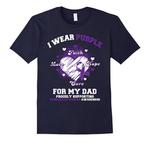 I Wear Purple for My Dad Pancreatic Cancer Awareness T-Shirt