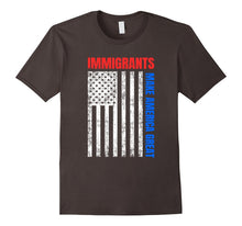 Immigrants Make America Great : Distressed USA Flag T Shirt