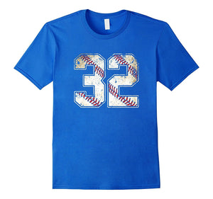 #32 Baseball Jersey Number 32 Retro Vintage T-Shirt