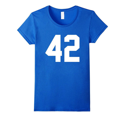 #42 Team Sports Jersey Number Front & Back Player / Fan Tee