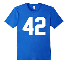 #42 Team Sports Jersey Number Front & Back Player / Fan Tee
