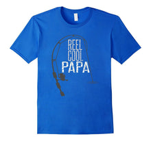 Mens REEL COOL Fishing Dad Shirt Funny Fathers Day Gift Fisherman