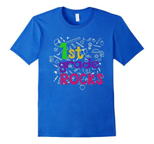Back to School T-Shirt 1st Grade Rocks for Kids Student Tee