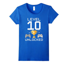 10th Birthday Level 10 Unlocked Funny Gamer T-Shirt Gaming