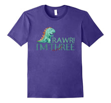 3rd Birthday Dinosaur Tshirt Age 3 Year Old Boy Girl Shirt