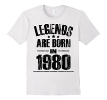 37th Birthday Gifts Tee Funny Legends Are Born in 1980 Shirt