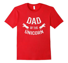 Mens Dad of the Unicorn Matching Father Kids T-Shirt Funny