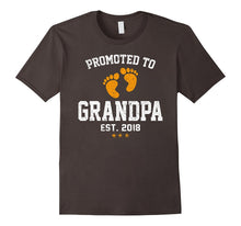 Mens Promoted to Grandpa 2018 T-Shirt - New Granddad Tshirt