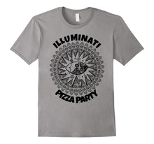 Illuminati Pizza Party Cool Conspiracy Theory Tee Shirt