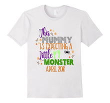 Halloween Pregnancy Shirt Mummy Monster Due April 2018