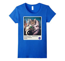 NASA Commander: Clawsome Cat Astronaut Graphic T-Shirt
