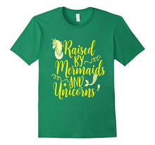 Raised by Mermaids and Unicorns Shirt Cute Kids Yellow