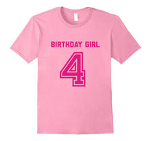 4th Birthday Shirt Gift Age 4 Year Old Girl Tshirt Girls Tee