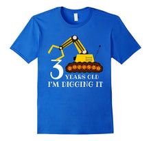 3 Years Old I'm Digging It - Birthday Tractor Gift T-Shirt